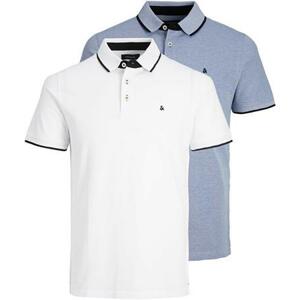 Jack&Jones 2 PACK - pánské polo triko JJEPAULOS Slim Fit 12191216 Bright Cobalt S