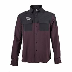 FT MEN'S RIDER LONG SLEEVE SHIRT WINE RED/BLACK Velikost: XXL