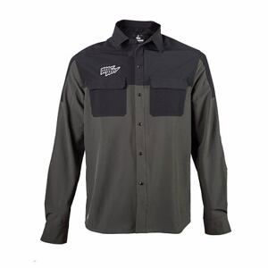 FT MEN'S RIDER LONG SLEEVE SHIRT OLIVE GREEN/BLACK Velikost: M