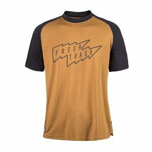 FT MEN'S HORIZON SHORT SLEEVE TEE GOLDEN/BLACK Velikost: M