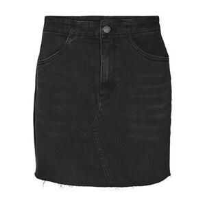 Vero Moda Dámská sukně VMROSIE 10282620 Black Denim L