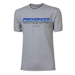 PROGRESS BARBAR "SUNSET" men's bamboo T-shirt L šedý melír