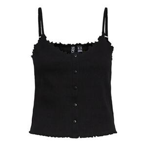 Pieces Dámské tílko PCNUKISA Slim Fit 17132877 Black XL