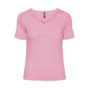 Pieces Dámské triko PCTANIA Slim Fit 17135430 Begonia Pink S