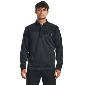 Under Armour Pánská hybridní mikina Storm SweaterFleece HZ black XL, Černá