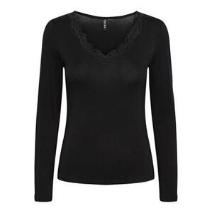 Pieces Dámské triko PCBARBERA Standard Fit 17141053 Black S