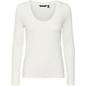 Vero Moda Dámské triko VMKISS Tight Fit 10290319 Snow White M