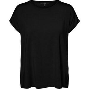 Vero Moda Dámské triko VMAVA Regular Fit 10284468 Black XXL