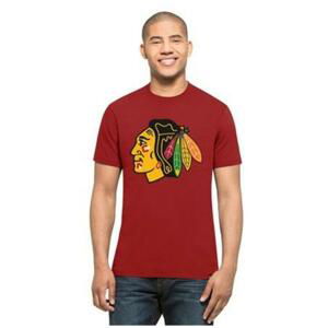 47' Brand Triko 47 Brand Splitter Tee NHL SR, červená, Senior, Chicago Blackhawks, S