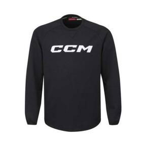 CCM Locker Room Fleece Crew YTH Black