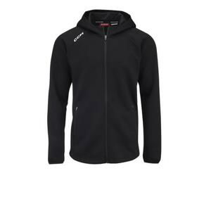 CCM Mikina Locker Room Full Zip Hoodie 2022 SR, Senior, XS, černá