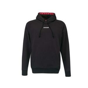 CCM Mikina Team Fleece Pullover Hoodie SR, Senior, XL, černá