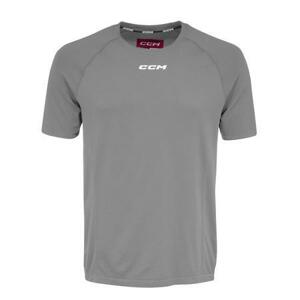 CCM Triko Premium Training Tee SR, šedá, Senior, M