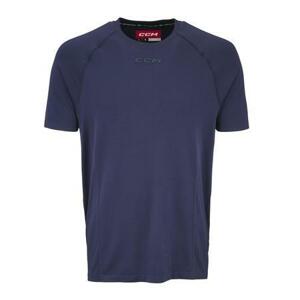 CCM Triko Premium Training Tee SR, tmavě modrá, Senior, S