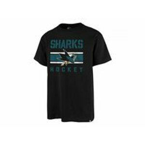 47' Brand Triko NHL 47 Brand Echo T Distressed JB SR, černá, Senior, S, San Jose Sharks