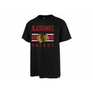 47' Brand Triko NHL 47 Brand Echo T Distressed JB SR, černá, Senior, L, Chicago Blackhawks