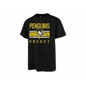 47' Brand Triko NHL 47 Brand Echo T Distressed JB SR, černá, Senior, S, Pittsburgh Penguins