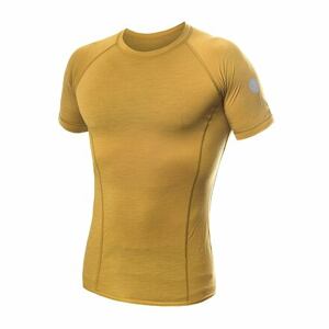 SENSOR MERINO AIR pánské triko kr.rukáv mustard Velikost: XL