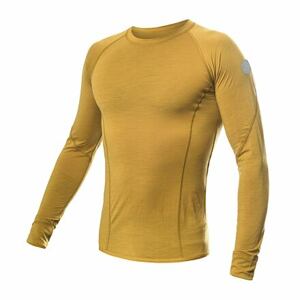 SENSOR MERINO AIR pánské triko dl.rukáv mustard Velikost: XXL