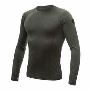 SENSOR MERINO AIR pánské triko dl.rukáv olive green Velikost: M