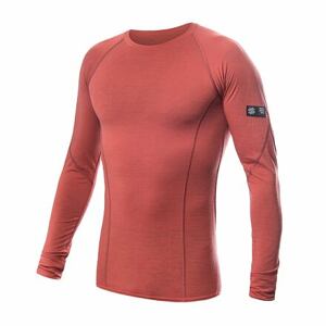 SENSOR MERINO ACTIVE pánské triko dl.rukáv terracotta Velikost: S