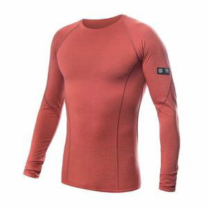 SENSOR MERINO ACTIVE pánské triko dl.rukáv terracotta Velikost: XL