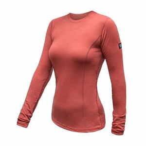 SENSOR MERINO ACTIVE dámské triko dl.rukáv terracotta Velikost: XL