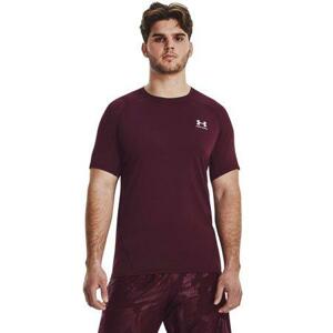 Under Armour Pánské triko HG Armour Fitted SS dark maroon M