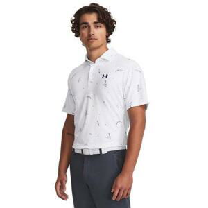 Under Armour Pánské polo tričko Playoff 3.0 Printed Polo white XXL, Bílá