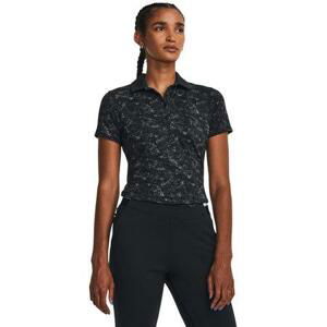 Under Armour Dámské polo tričko Playoff Printed SS Polo black XXL, Černá