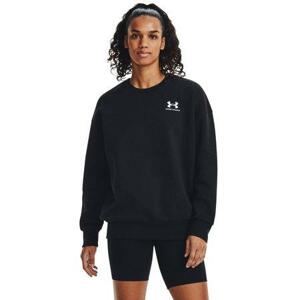 Under Armour Dámská oversize mikina Essential Flc OS Crew black M, Černá