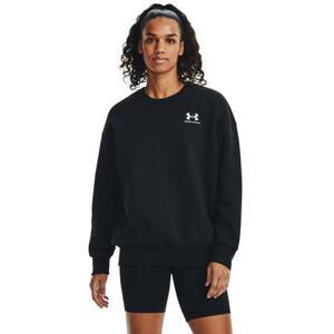 Under Armour Dámská oversize mikina Essential Flc OS Crew black L, Černá