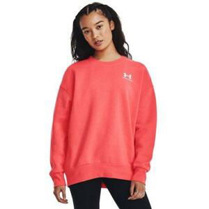 Under Armour Dámská oversize mikina Essential Flc OS Crew venom red M