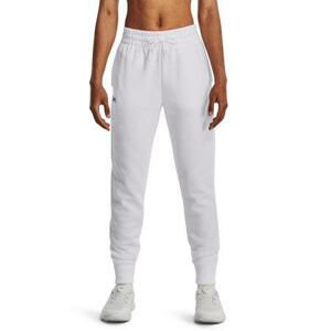 Under Armour Dámské tepláky Rival Fleece Jogger white XXL, Bílá