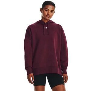 Under Armour Dámská oversize mikina Rival Fleece OS Hoodie dark maroon L