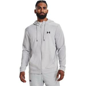 Under Armour Pánská mikina Armour Fleece FZ Hoodie halo gray XL, Šedá