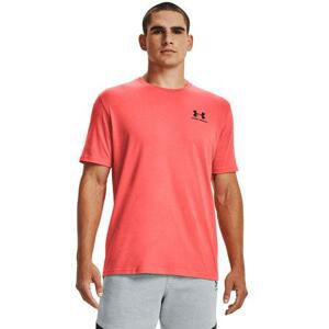 Under Armour Pánské triko Sportstyle Left Chest SS venom red M