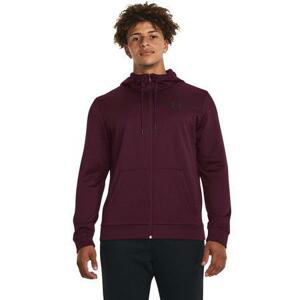 Under Armour Pánská mikina Armour Fleece FZ Hoodie dark maroon L