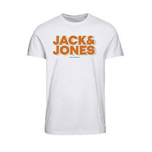 Jack&Jones Pánské triko JCOSPACE Standard Fit 12243940 white M
