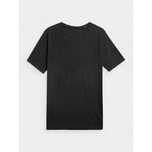 4F Pánské běžecké tričko deep black L/XL