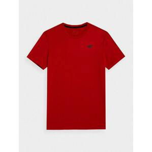 4F Pánské sportovní tričko red XL, Červená