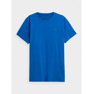 4F Pánské volnočasové tričko blue L, Modrá