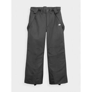 4F Chlapecké lyžařské kalhoty black 140, Černá