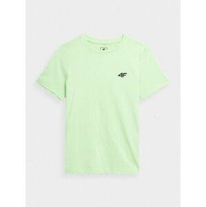 4F Chlapecké bavlněné tričko - velikost 152 light green 134