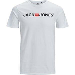 Jack&Jones PLUS Pánské triko JJECORP Regular Fit 12184987 White 8XL