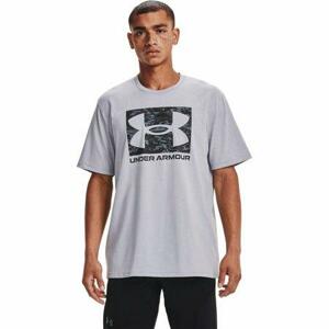 Under Armour Pánské triko ABC CAMO BOXED LOGO SS mod gray light heather 3XL, XXXL