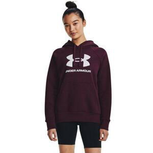 Under Armour Dámská mikina Rival Fleece Big Logo Hdy dark maroon XS