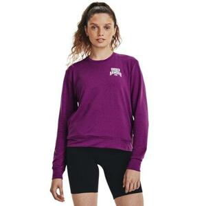 Under Armour Dámská mikina Rival Terry Graphic Crew mystic magenta XS