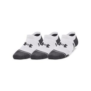 Under Armour Dětské ponožky Y Performance Tech 3pk NS - velikost M white XS, Bílá