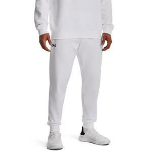 Under Armour Pánské tepláky Rival Fleece Joggers white L, Bílá